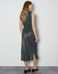 Cheap Midirock ODINI PURE aus Satin Röcke