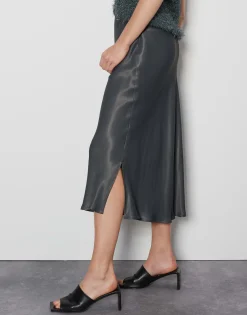 Cheap Midirock ODINI PURE aus Satin Röcke