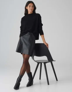 Flash Sale Minirock RELVINA EDGY A-Linie in Lederoptik Röcke