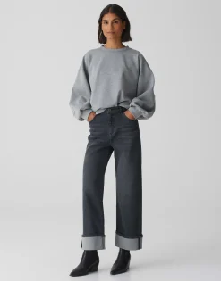Cheap Oversized Sweater GUGI Loose aus softem Viskose Mix Sweat