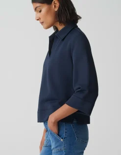 Sale Poloshirt GONUT Regular aus Baumwoll Mix Sweat