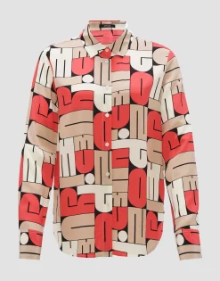 Cheap Printbluse FUMIRA Regular aus reiner Viskose Blusen