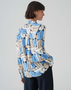Outlet Printbluse FUMIRA Regular aus reiner Viskose Blusen