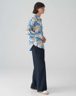 Outlet Printbluse FUMIRA Regular aus reiner Viskose Blusen