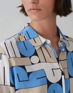 Outlet Printbluse FUMIRA Regular aus reiner Viskose Blusen
