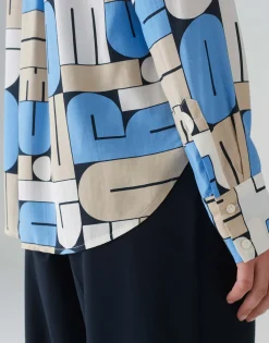 Outlet Printbluse FUMIRA Regular aus reiner Viskose Blusen