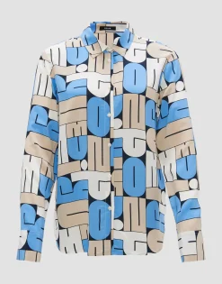 Outlet Printbluse FUMIRA Regular aus reiner Viskose Blusen