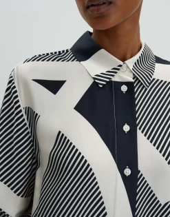 Shop Printbluse ZOUNA Loose aus schimmernder Viskose Blusen