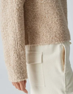 Clearance Pullover GOJAM Boxy Fit aus flauschigem Bouclé Sweat Sweat