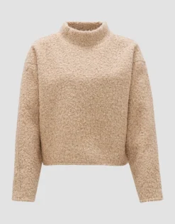 Clearance Pullover GOJAM Boxy Fit aus flauschigem Bouclé Sweat Sweat
