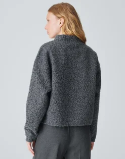 Store Pullover GOJAM Boxy Fit aus flauschigem Bouclé Sweat Sweat