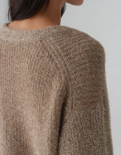 Hot Pullover PILMMA Loose mit flauschiger Textur Strick