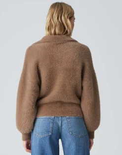 New Pullover POSSON Loose mit flauschiger Textur Strick