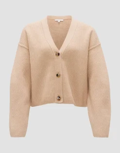 Best Ripp-Cardigan DAUTUMA Loose mit Wolle Strick