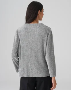 Hot Rippshirt SATALLA Regular aus schimmerndem Jersey Shirts