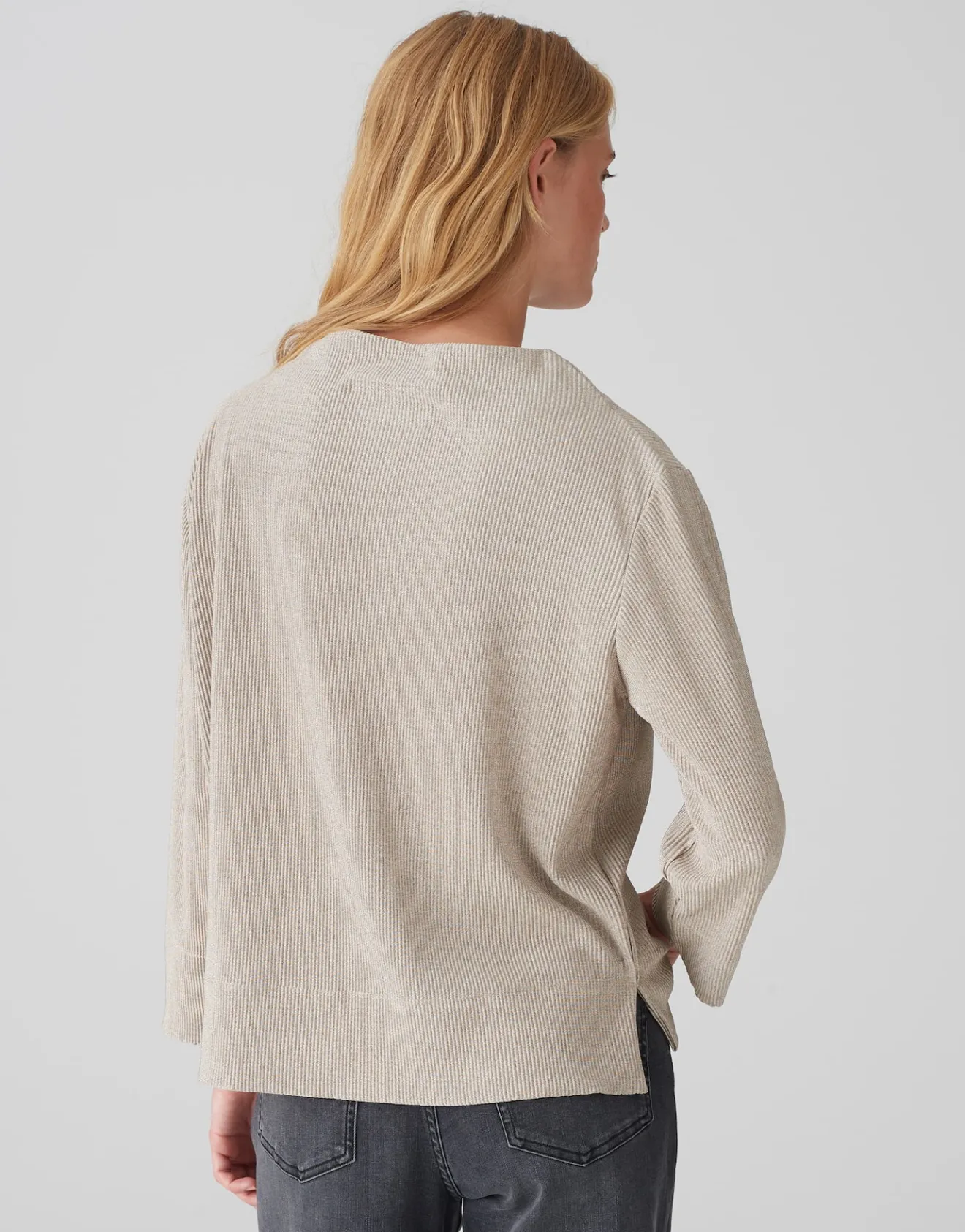 Cheap Rippshirt SATALLA Regular aus schimmerndem Jersey Shirts