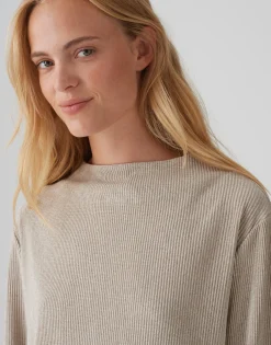 Cheap Rippshirt SATALLA Regular aus schimmerndem Jersey Shirts