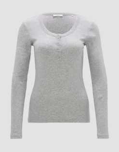 Cheap Rippshirt SENLEY Slim aus nachhaltigem Baumwoll Mix Shirts