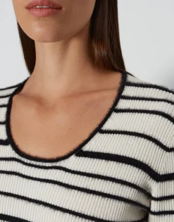 Best Rippstrickpullover TIFFIE Slim aus Baumwoll Mix Strick