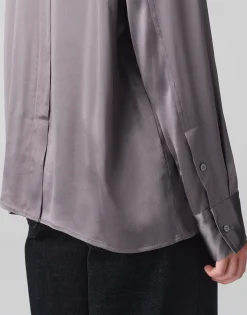 Online Satinbluse FENZY Loose aus fließender Viskose Blusen