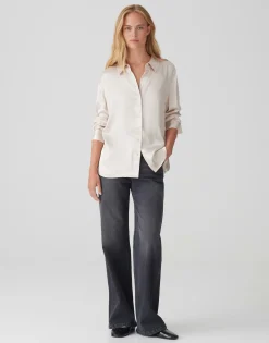 Cheap Satinbluse FENZY Loose aus fließender Viskose Blusen