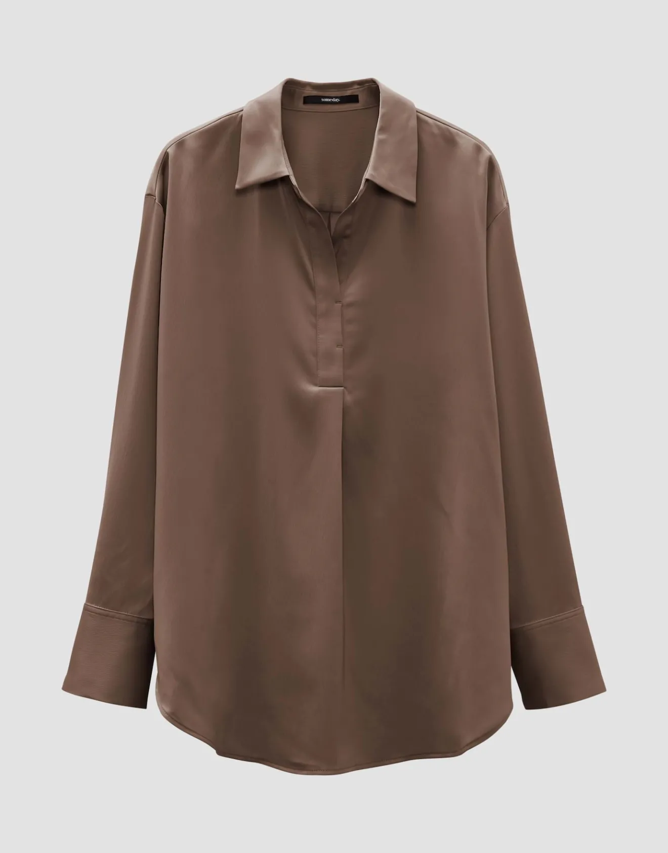 Online Satinbluse ZANZA Loose im Oversize Stil Blusen