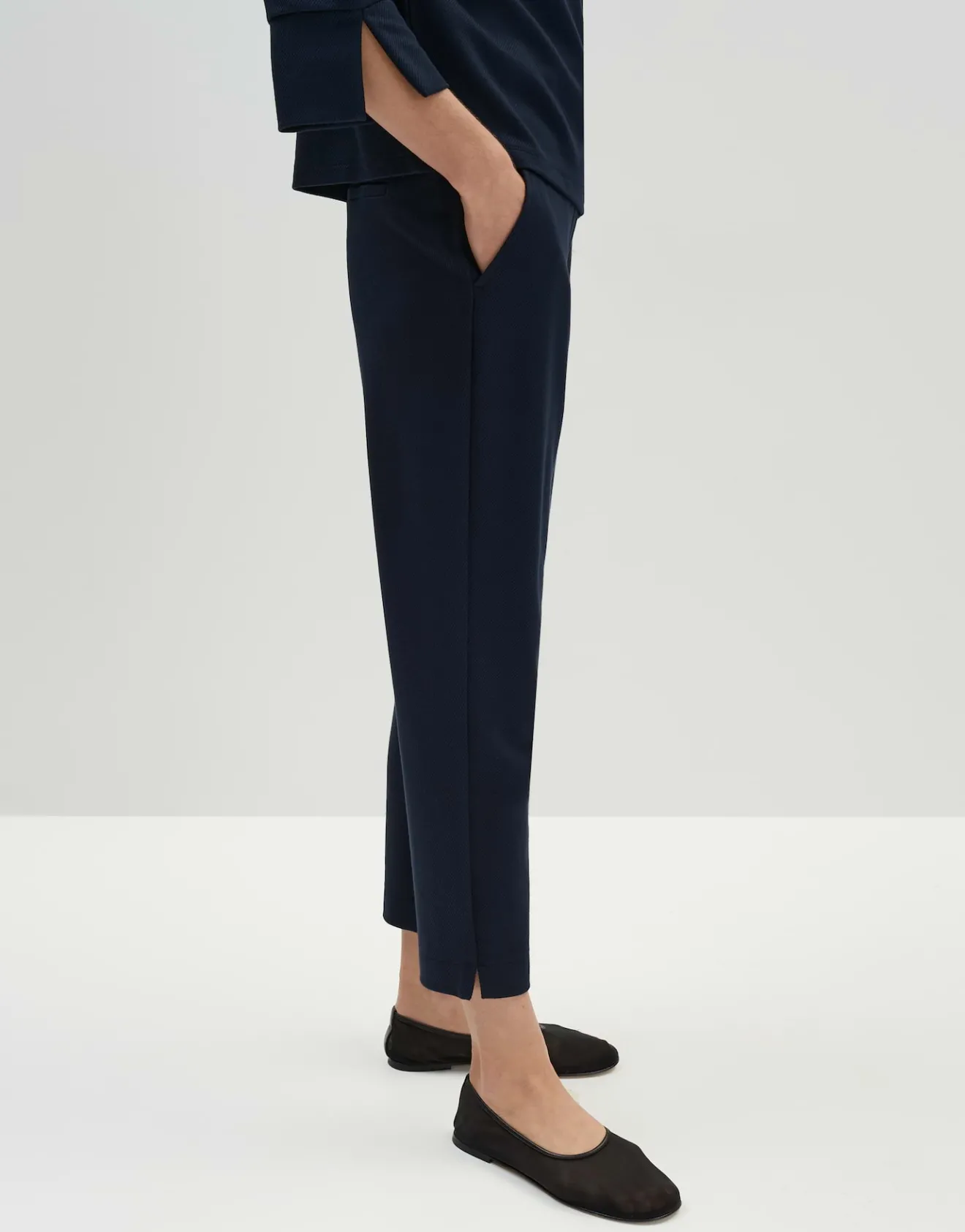 Shop Schlupfhose CHARLIE SLEEK aus Twill Jersey Hosen