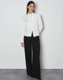 Cheap Schluppenbluse ZELDORA Loose aus Viskose Twill Blusen