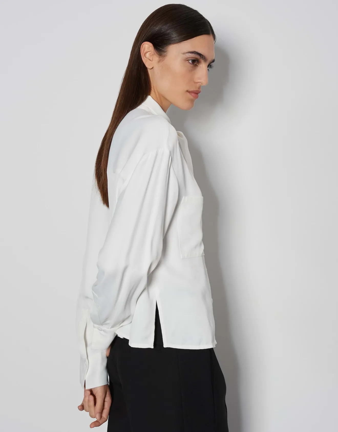 Cheap Schluppenbluse ZELDORA Loose aus Viskose Twill Blusen
