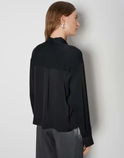 Hot Schluppenbluse ZELDORA Loose aus Viskose Twill Blusen