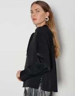 Hot Schluppenbluse ZELDORA Loose aus Viskose Twill Blusen
