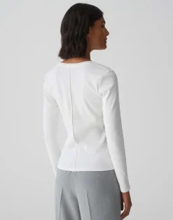 Sale Schmales Rippshirt Sadalie aus BCI Cotton Mix Basics|Shirts