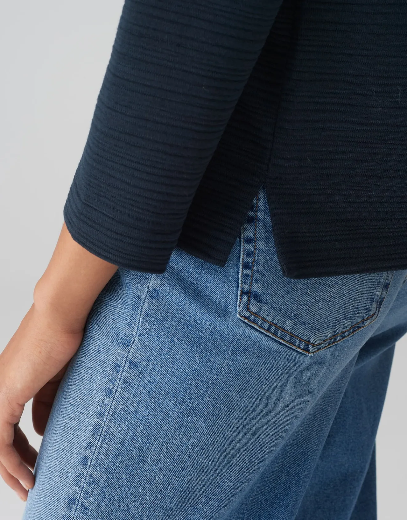 Clearance Shirt SAHIRA Regular mit Streifenstruktur Shirts