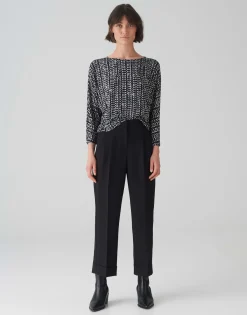 Flash Sale Shirt SEBRY SHINE Batwing Fit aus Viskose Mix Shirts