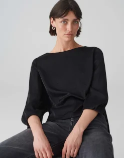 Best Sale Shirtbluse FLIXI Boxy Fit aus schimmerndem Viskose Mix Blusen