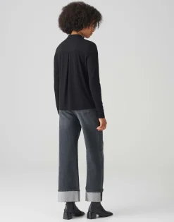 Store Shirtbluse FRERA Regular aus Material Mix Blusen