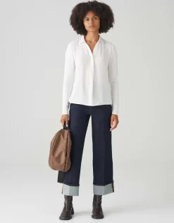 Outlet Shirtbluse FRERA Regular aus Material Mix Blusen