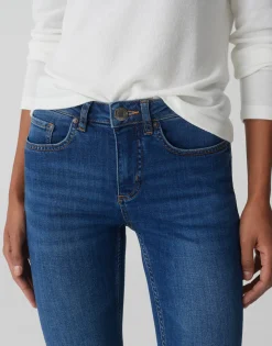 Shop Skinny Jeans ELMA STRONG BLUE Low Rise aus stretchigem BCI Cotton Mix Jeans