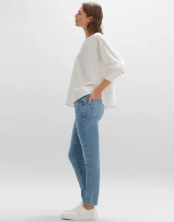 Best Sale Slim Jeans EVITA Mid Rise aus stretchigem BCI Cotton Mix Jeans