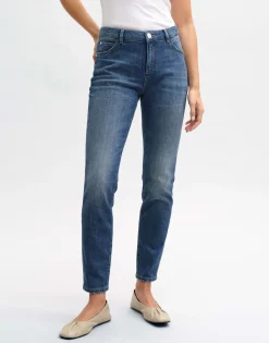 Clearance Slim Jeans EVITA Mid Rise aus stretchigem BCI Cotton Mix Jeans