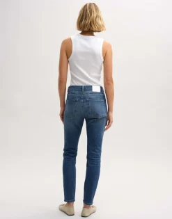 Clearance Slim Jeans EVITA Mid Rise aus stretchigem BCI Cotton Mix Jeans