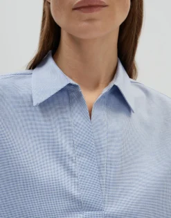 Best Sale Slip-on Bluse ZURIANA Loose aus nachhaltiger Baumwolle Blusen