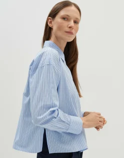 Cheap Streifenbluse ZOPPINA Loose aus nachhaltiger Baumwolle Blusen