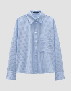 Cheap Streifenbluse ZOPPINA Loose aus nachhaltiger Baumwolle Blusen