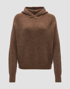 Best Sale Strick Hoodie POODY Loose mit Alpaka Strick