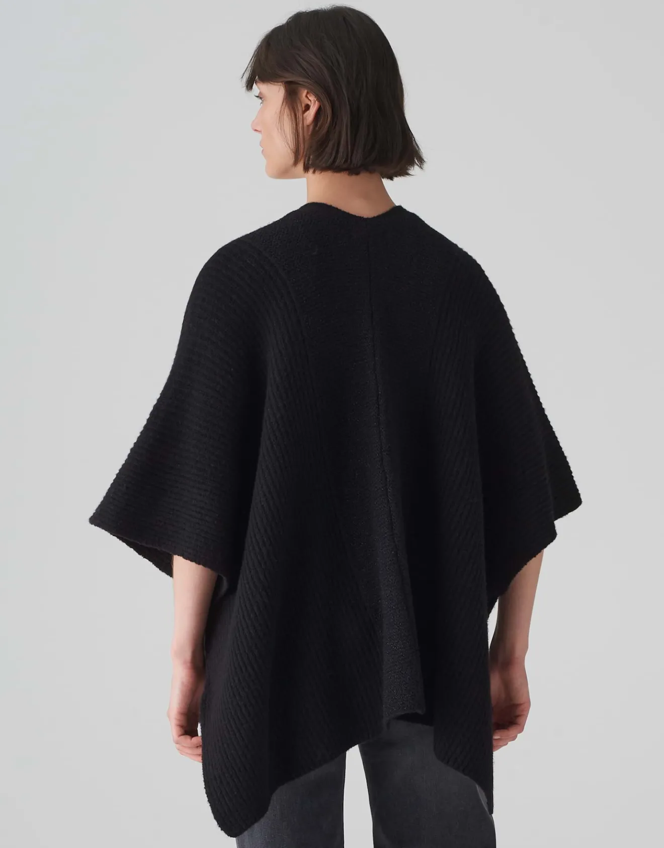 Fashion Strickcape ABLANKI Oversize mit Wolle Accessoires