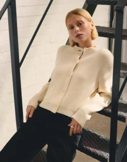 Best Sale Strickcardigan TALENIA Loose mit Wolle Strick