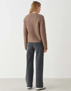 Hot Strickjacke DOMBA Regular mit Wolle Strick