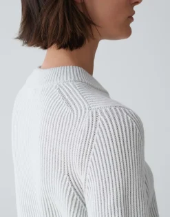 Sale Strickpullover PADOLLO Regular aus Baumwoll Mix Strick