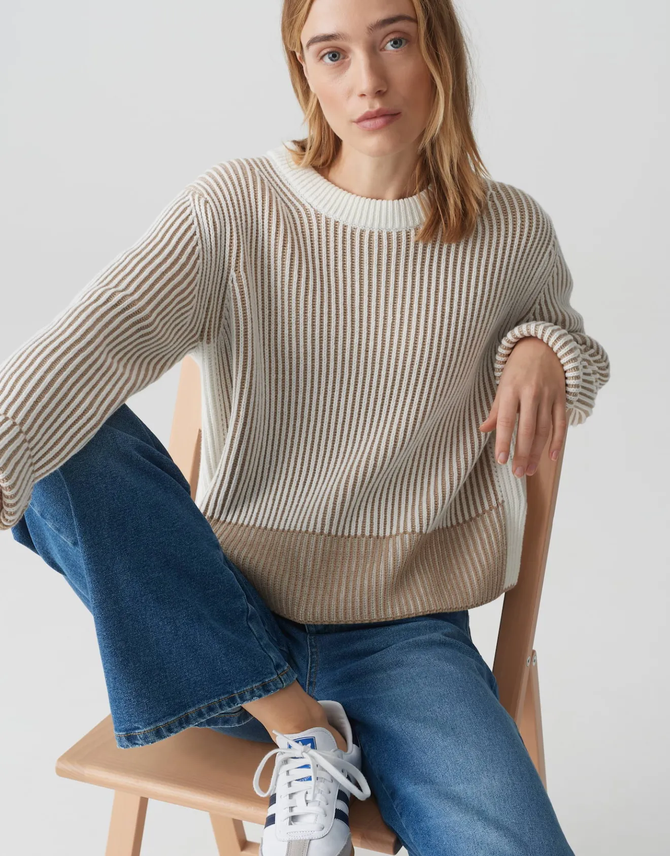 Best Strickpullover PAGULA Loose aus Baumwoll Mix Strick